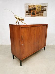 Tambour filing cabinet vintage midcentury kast 3