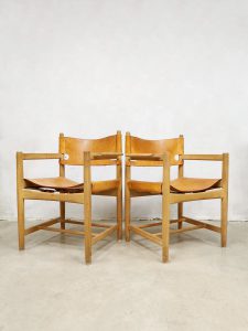 Hunting chairs vintage Model 3238 vintage Børge Mogensen dining Hunting chairs fifties Fredericia Stølefabrik eetkamerstoelen midcentury