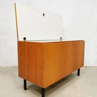 vintage teak houten tv tafel dekenkist table blanket chest cabinet Musterring