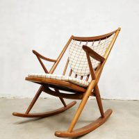 midcentury vintage design Danish design rocking chair Bramin schommelstoel Frank Reenskaug