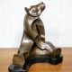 Brass beer sculpture bronze beer beeld Van der Straete