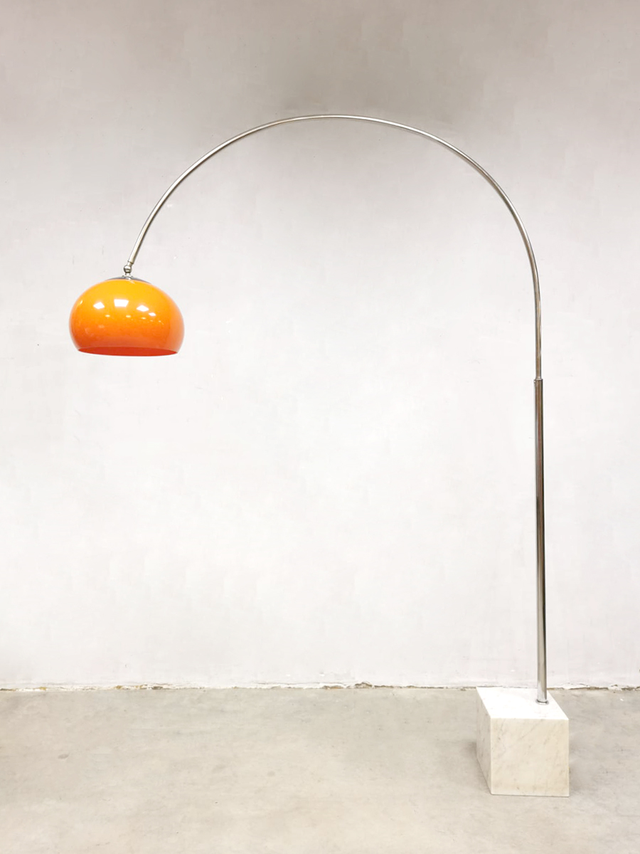 plafond verlangen Guinness Midcentury design arc floor lamp booglamp Harvey Guzzini | Bestwelhip
