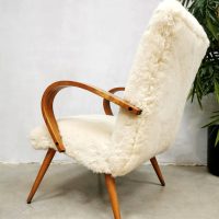 vintage schapenstoel sheepskin chair design sixties retro
