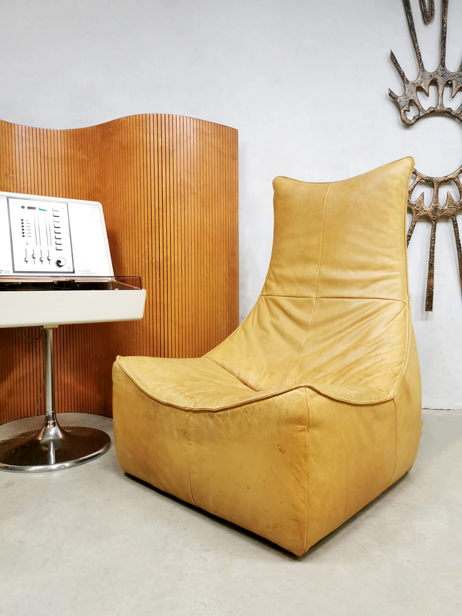 Midcentury design 'The Rock' easy chair fauteuil Gerard van den Berg Montis