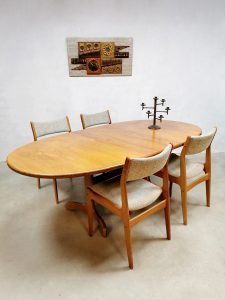 midcentury design dining table dining chairs set G plan England Wilkens