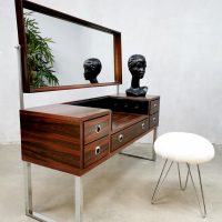 vintage design midcentury rosewood dressing table palissander kaptafel