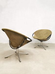 vintage swivel balloon chairs Lusch & co easy chair fauteuil