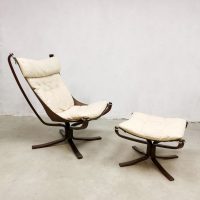 Vintage Falcon easy chair & ottoman lounge chair Sigurd Resell Vatne Møbler
