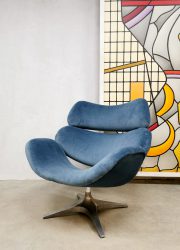 Enrico Wallès Vintage design swivel chair Romefa draaifauteuil