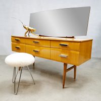 Alphons Loebenstein vintage dressing table wood kaptafel spiegel