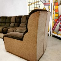 vintage modular sofa modulaire bank brown