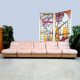 Midcentury modular sofa modulaire elementen bank 'Soft pink'