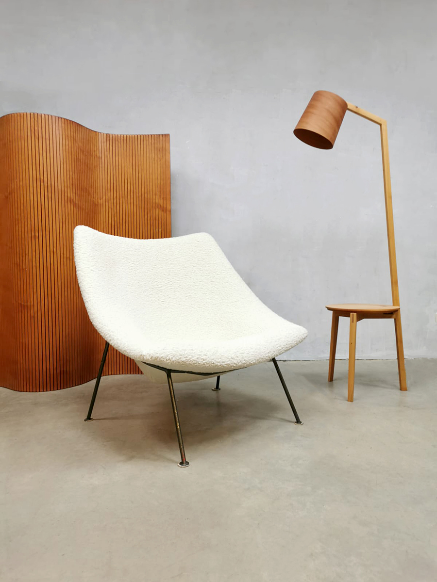 Dutch vintage design easy chair Oyster Artifort Pierre Paulin F157 'Boucle'