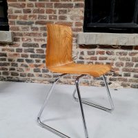 Vintage eetkamer stoel industrieel Industrial dinner chair Galvanitas