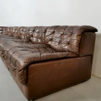 leather patchwork DS 11 De Sede modular sofa lounge bank retro leer