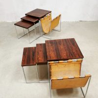 Vintage Dutch design nesting tables mimiset bijzettafels Brabantia