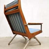 Midcentury vintage Dutch design 'Lotus' armchair lounge fauteuil Rob Parry Gelderland