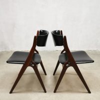 midcentury Dutch design dining chairs eetkamerstoelen Webe Louis van Teeffelen