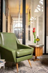 Midcentury fifties design armchairs lounge fauteuils 'Green Spirit'