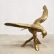 Midcentury design brass solid eagle sculpture messing sculptuur adelaar