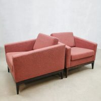 Midcentury design cubic armchairs lounge club chairs Theo Ruth Artifort