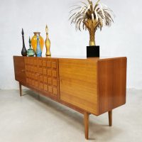 vintage design teak wood credenza sideboard dressoir cabinet minimalism