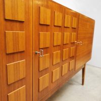 Midcentury vintage design sideboard dressoir 'Cubism detail'