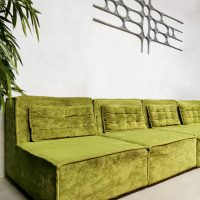 German Cor sofa seating group elementen bank lime green