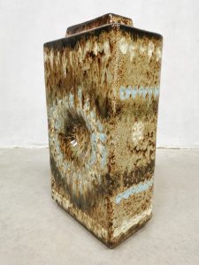 Vintage design ceramic keramiek vaas Art vase 'Fat lava' XXL
