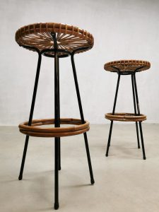 vintage barkruk kruk stool Rohe Noordwolde Dutch design