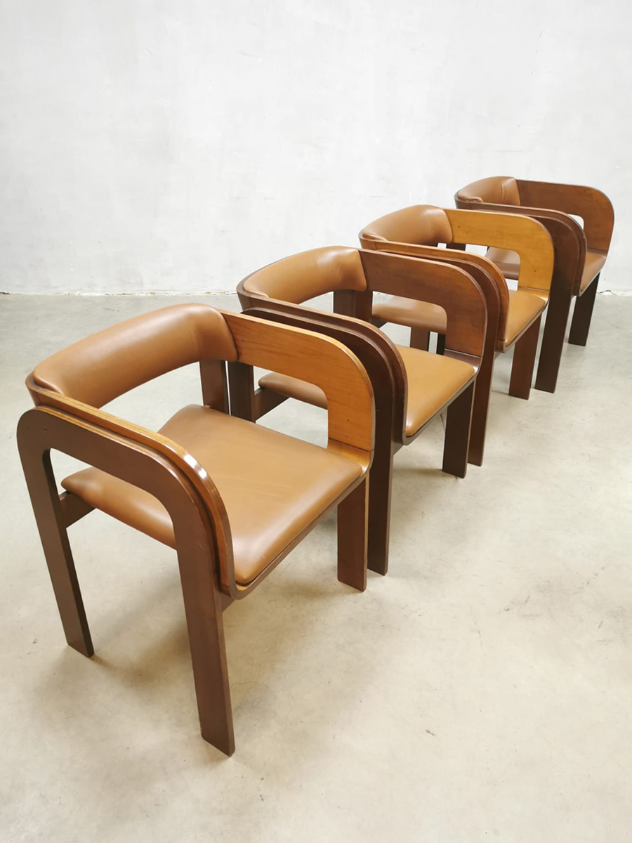Midcentury Italian design chairs eetkamerstoelen | Bestwelhip
