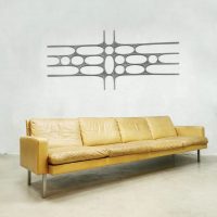 Vintage Dutch design leather sofa bank Martin Visser T Spectrum 'BZ55'