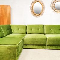 Midcentury design modular sofa elementen bank modulaire bank velours retro