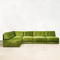 groene elementen bank vintage design jaren 70 sofa