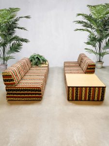 Vintage modulaire bank lounge sofa daybed fauteuil bank Hukla design German