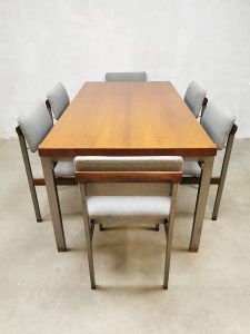 Pali Webe Louis van Teeffelen eetkamertafel dining table eetkamerstoelen 1966 dining chairs