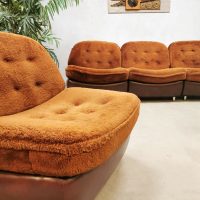 seventies vintage retro modular sofa chair Teddy lounge set