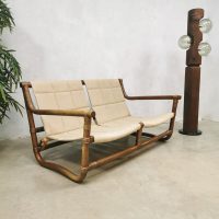 vintage rotan rattan bamboe bamboo sofa bank
