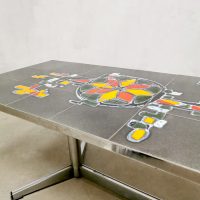 Vintage retro tile table coffee table tegeltafel salontafel Belarti
