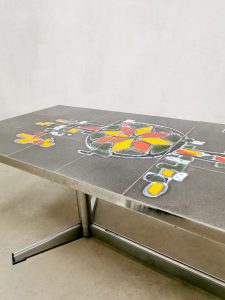 Vintage retro tile table coffee table tegeltafel salontafel Belarti