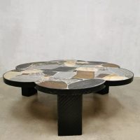 vintage jaren 60 70 stone coffee table stenen salontafel