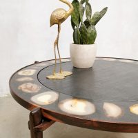 Vintage design coffee table salontafel agate Heinz Lillenthal