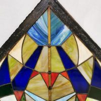 Midcentury stained glass church window 'Colourful pride'
