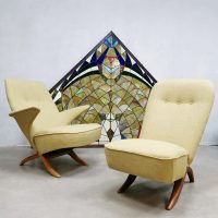 Vintage Dutch design Congo & Pinguin chair Theo Ruth Artifort