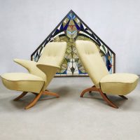 Vintage Dutch design Congo & Pinguin chair Theo Ruth Artifort fifties