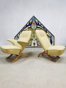 Vintage Dutch design Congo & Pinguin chair Theo Ruth Artifort fifties