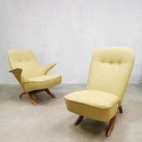 Midcentury vintage Dutch design Congo & Pinguin chair Theo Ruth Artifort