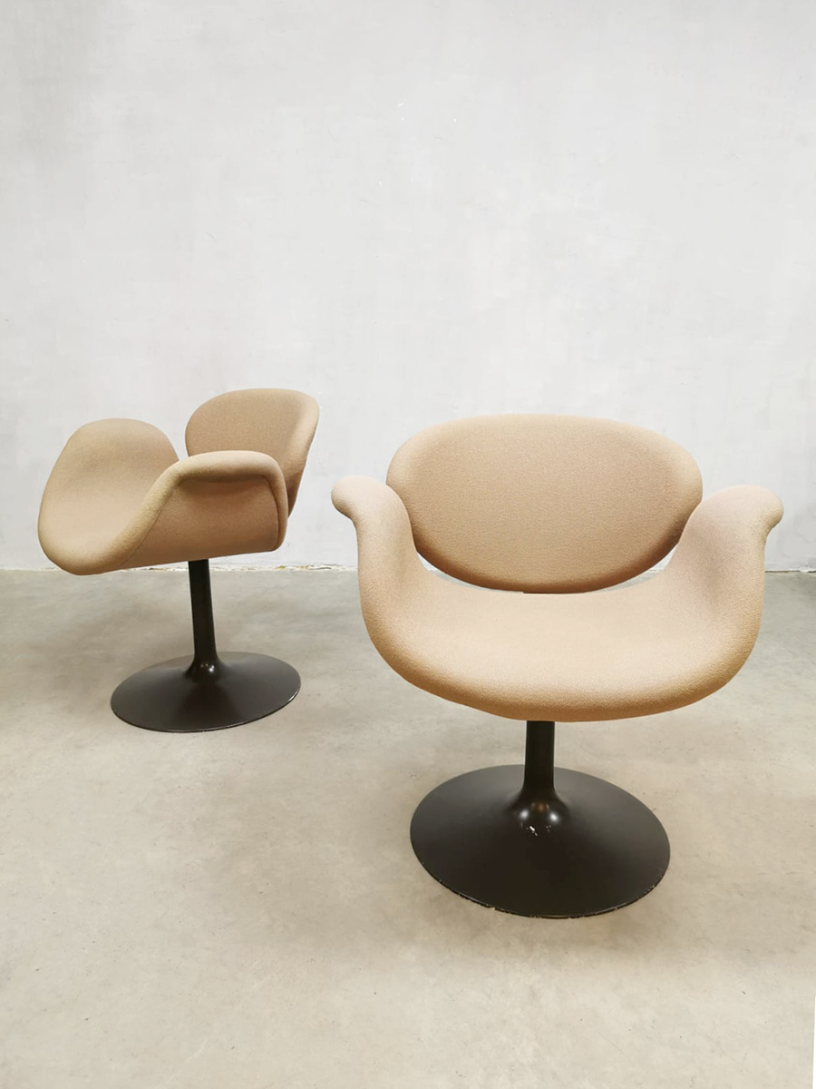 leerplan Machtigen Draaien Vintage design Pierre Paulin Artifort little tulip chairs | Bestwelhip