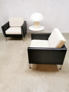 Midcentury vintage Dutch design armchairs lounge fauteuil Pierre Paulin Artifort model 442