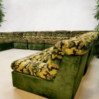 Vintage seventies modular sofa modulaire elementen lounge bank ‘Urban Jungle’